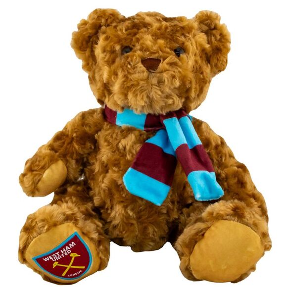 West Ham United FC Classic Soft Touch Teddy Bear / Brown/Blue/Claret - Picture 1 of 3